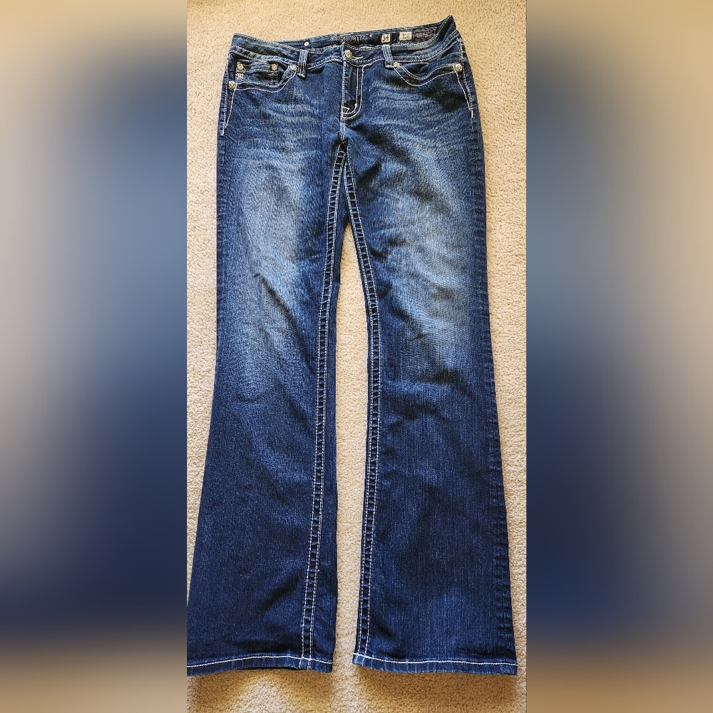 Miss Me Dark Blue Bootcut Jeans